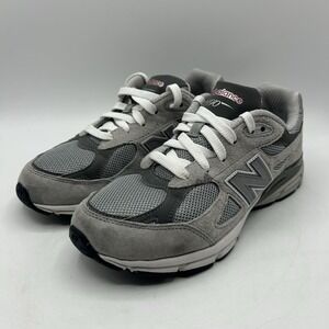 New Balance 990v3 Big Kids Grey US 5 GC990GY3 Suede Running Shoes Athletic